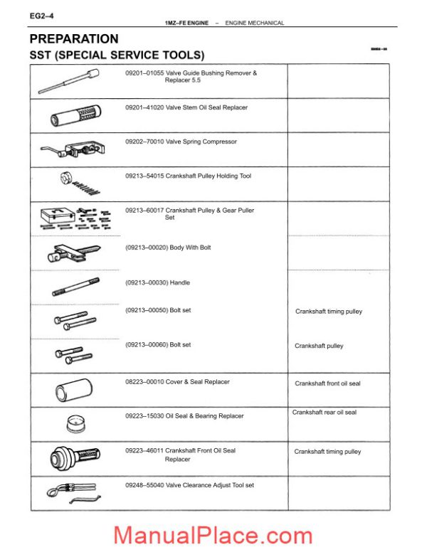 toyota engine 1mz fe camry mk3 page 4