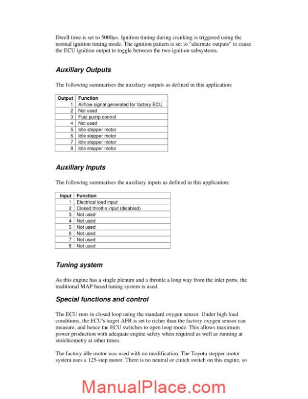 toyota engine 1uzfe installation notes page 2