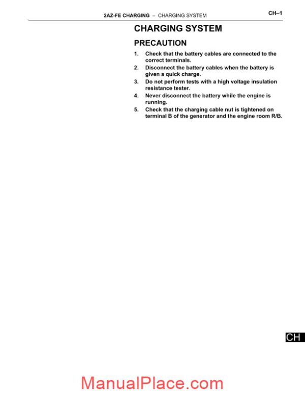 toyota engine 2az fe repair manual page 1