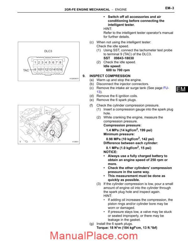 toyota engine 2gr fe repair manual page 3