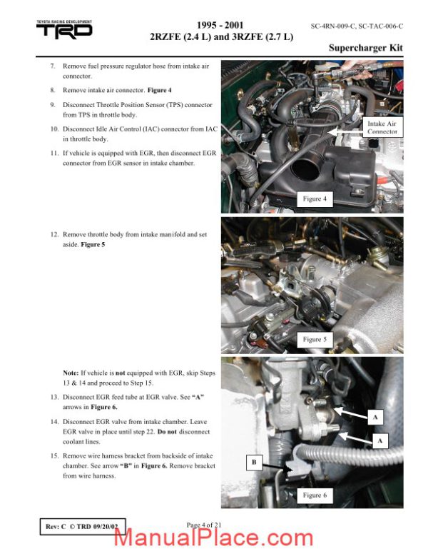 toyota engine 2rz 3rz sc repair manual page 4