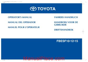 toyota forklift fbe10 12 15 operator manual page 1