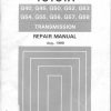 toyota g series transmission repair manual page 1