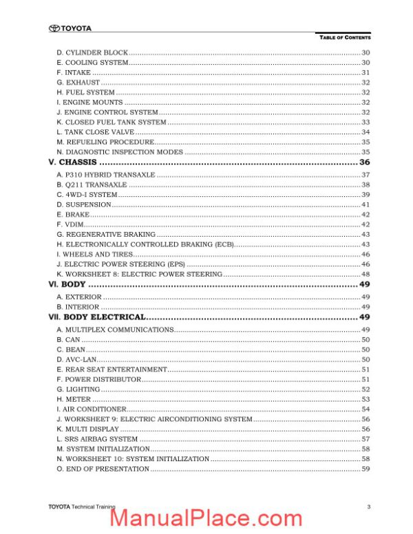 toyota highlander hybrid 2006 technical introduction page 3