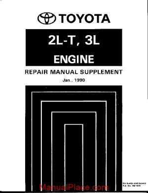 toyota hilux land cruiser 4runner engine service repair manual page 1