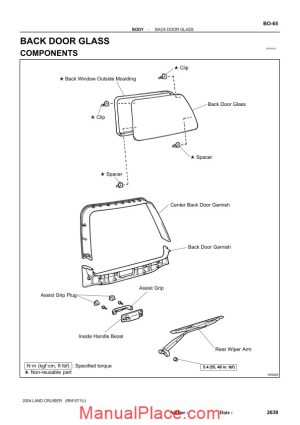 toyota land cruiser 1998 2007 body mechanical service repair manual page 1