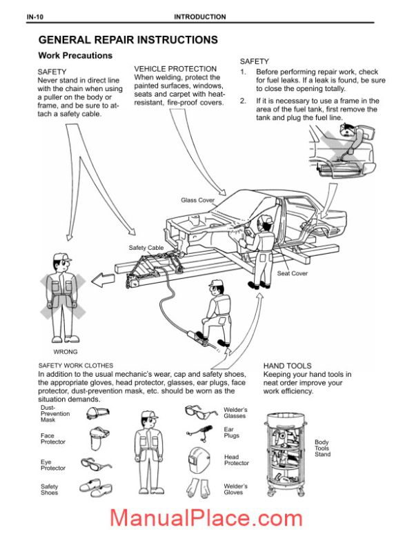 toyota land cruiser 1998 2007 body repair manual page 3