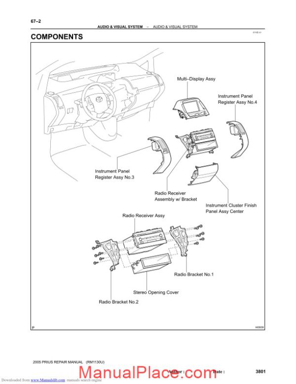 toyota prius 2004 installation instructions manual page 3