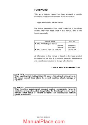 toyota prius hybrid oto hui 2002prius electrical wiring page 1
