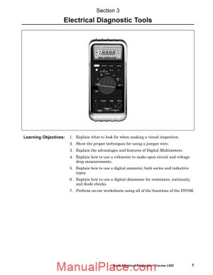 toyota series electrical 623 training course elec013 electrical diagnostic tools page 1
