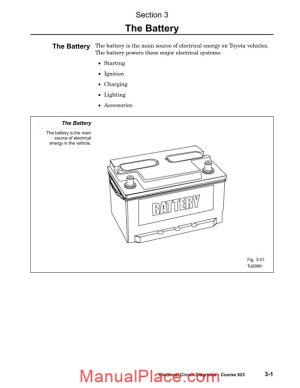 toyota series electrical 623 training course elec03 the battery page 1