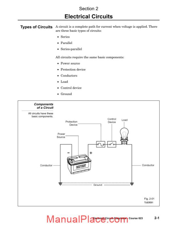 toyota series electrical 623 training course electrical circuits page 1