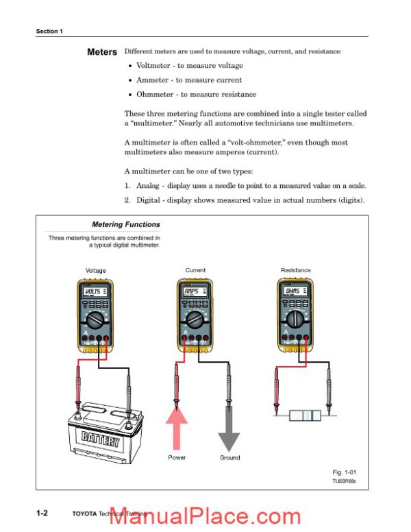 toyota series electrical 623 training course essential electrical concepts page 2