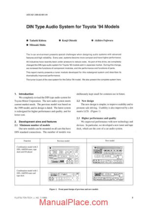 toyota technical audio system 94 model 7 1e page 1