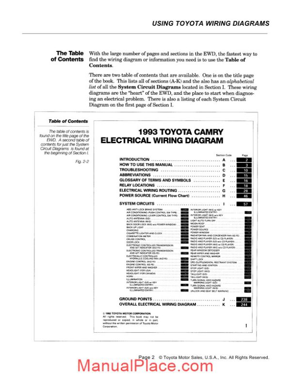 toyota using wiring diagram page 2