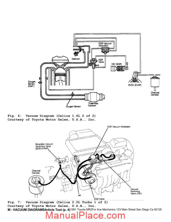 toyota vacuum 1991 diagrams page 4