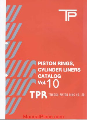 tpr piston ringes cylinder linders catalog vol 10 page 1