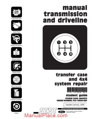 transfer case and 4x4 system repair 13c16723 page 1