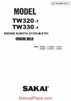 tw300 1 bench seat parts list page 1