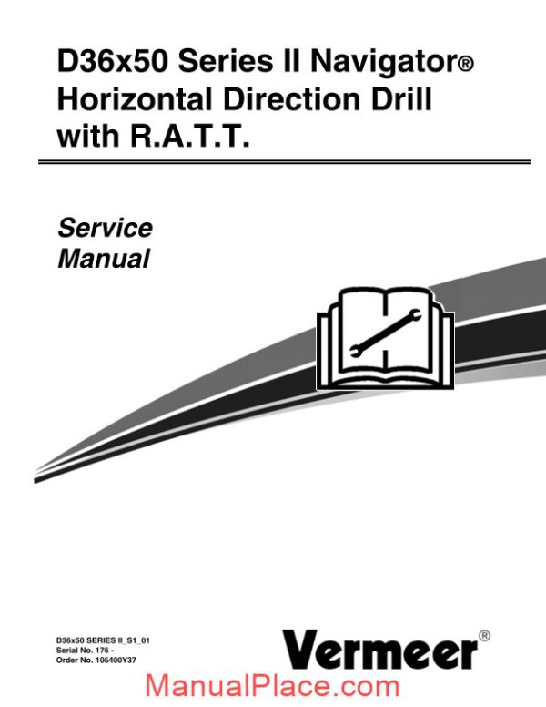 vermeer d36x50 series ii navigator service manual page 3