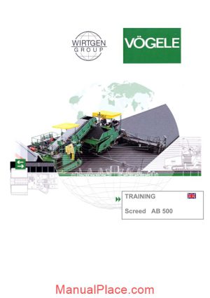 vogele ab 500 extending screed training page 1