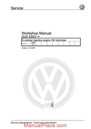 volkswagen 6 cylinder injection engine individual page 1