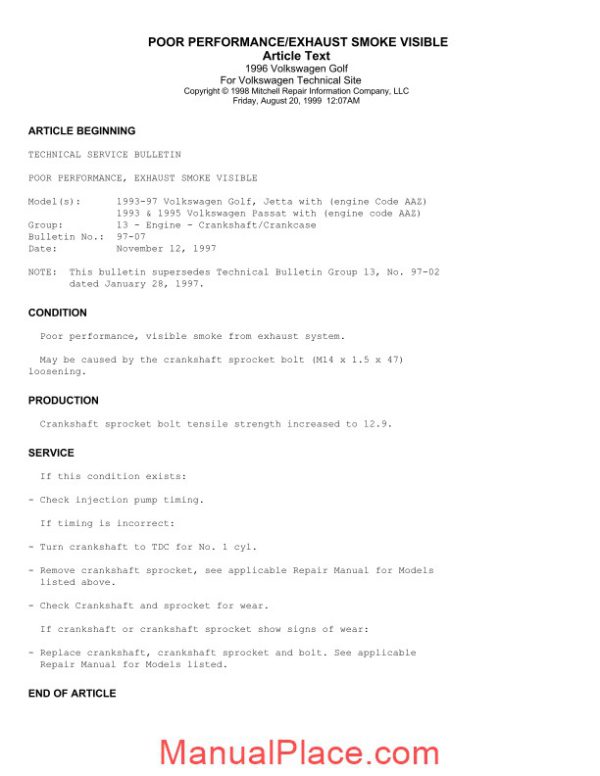 volkswagen golf iii 96 service repair manual page 3