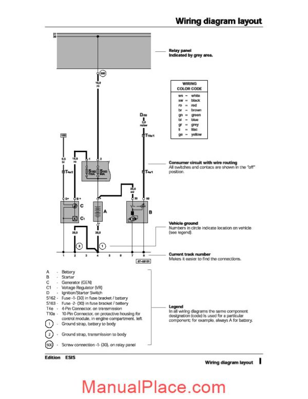 volkswagen passat official factory repair manual wiring diagrams 1995 page 3