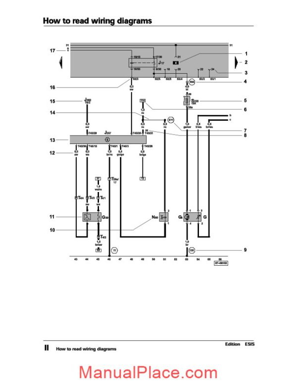 volkswagen passat official factory repair manual wiring diagrams 1995 page 4