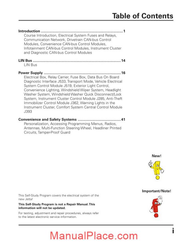 volkswagen service training 873403 the new jetta electrical system page 3