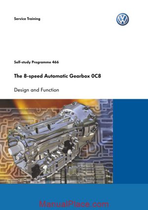 volkswagen service training the 8 speed automatic gearbox 0c8 page 1