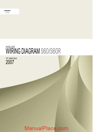 volvo 60s s60r 2007 wiring diagram page 1