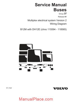 volvo b12m with dh12e service manual page 1