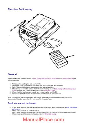 volvo engine d16a electrical fault tracing page 1