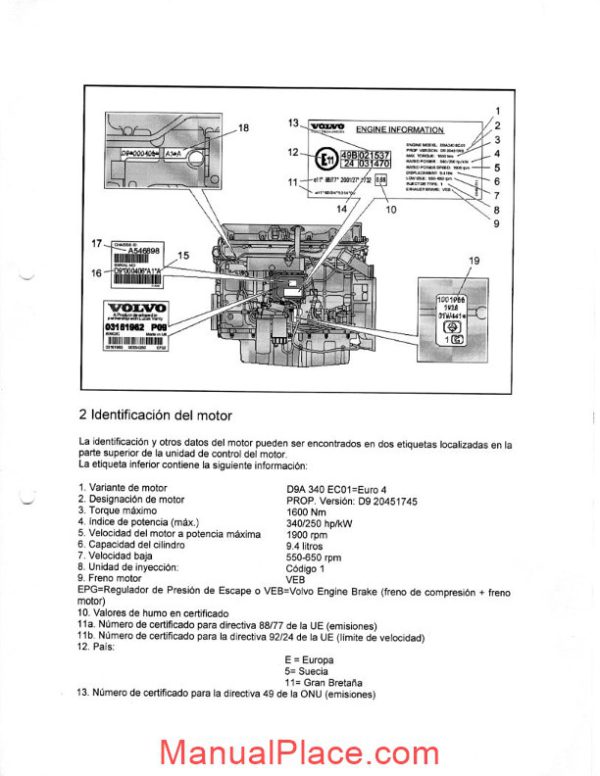 volvo engine d9a manual 2003 page 3