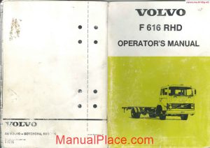 volvo f 616 rhd right hand drive operators manual page 1