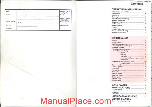 volvo f 616 rhd right hand drive operators manual page 2