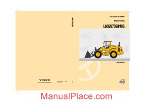 volvo l60g l70g l90g operator manual page 1