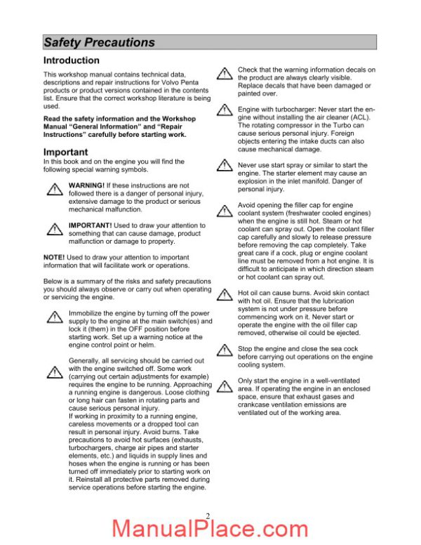 volvo md6a md7a workshop page 3