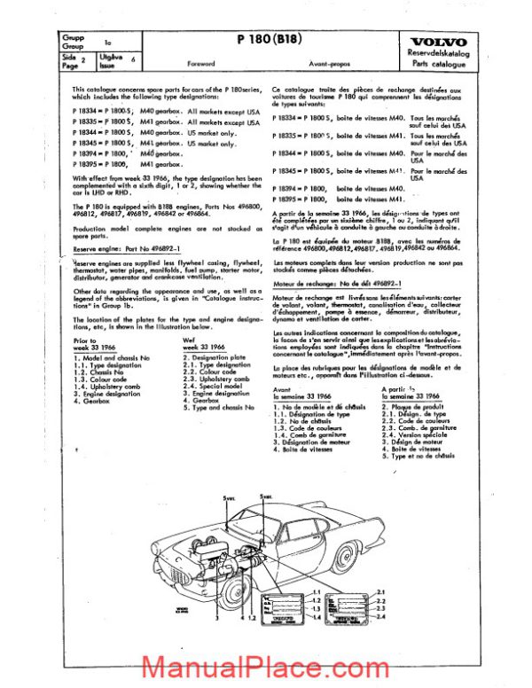 volvo p1800 parts catalogue 1 page 4