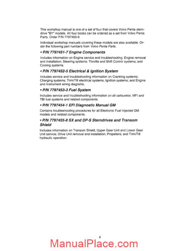 volvo penta electrical ignition workshop manual page 4