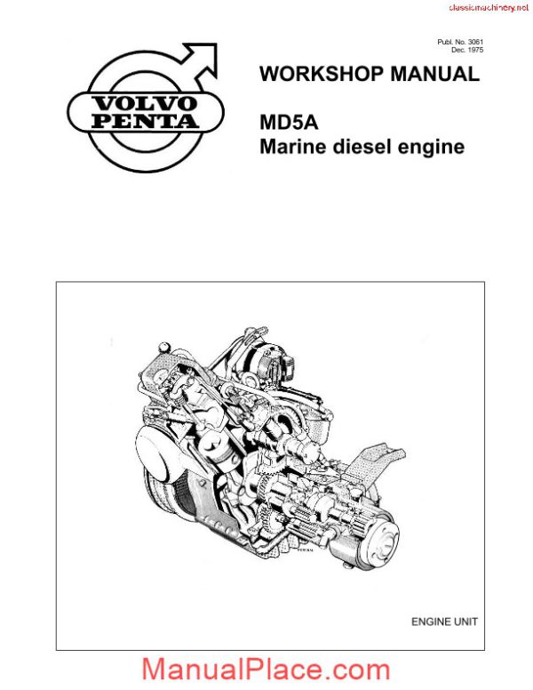 volvo penta md5a workshop manual page 1