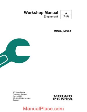volvo penta md6a md7a workshop manual page 1