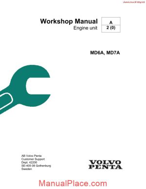 volvo penta md6amd7a workshop manual page 1