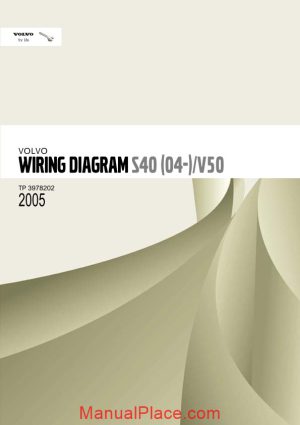 volvo s40 04 v50 2005 wiring diagram page 1