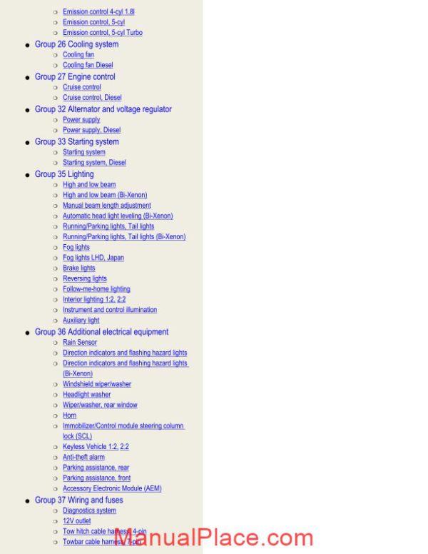 volvo s40 v50 2005 wiring diagram page 2