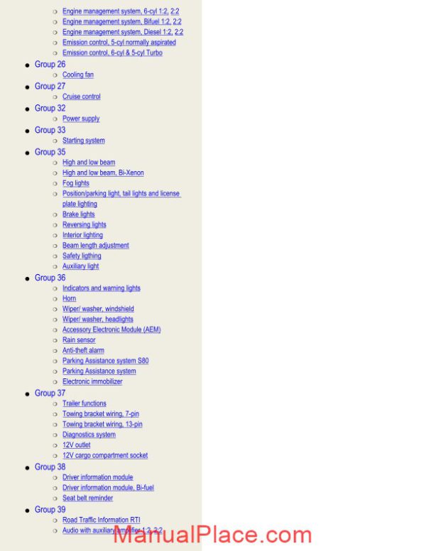 volvo s60 s60r s80 2004 wiring diagram page 2