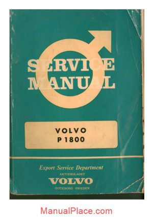 volvo service manual p1800 u s 5013 4 1000 12 64 engelska page 1