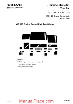 volvo trucks mid 128 engine control unit fault codes 2 page 1