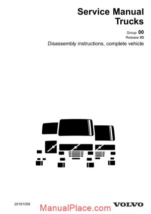 volvo trucks service manual trucks dismantling manual page 1